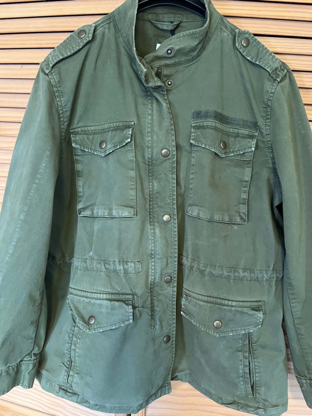 Gap Utility Jacket Distressed Womens size L - Picture 14 of 16